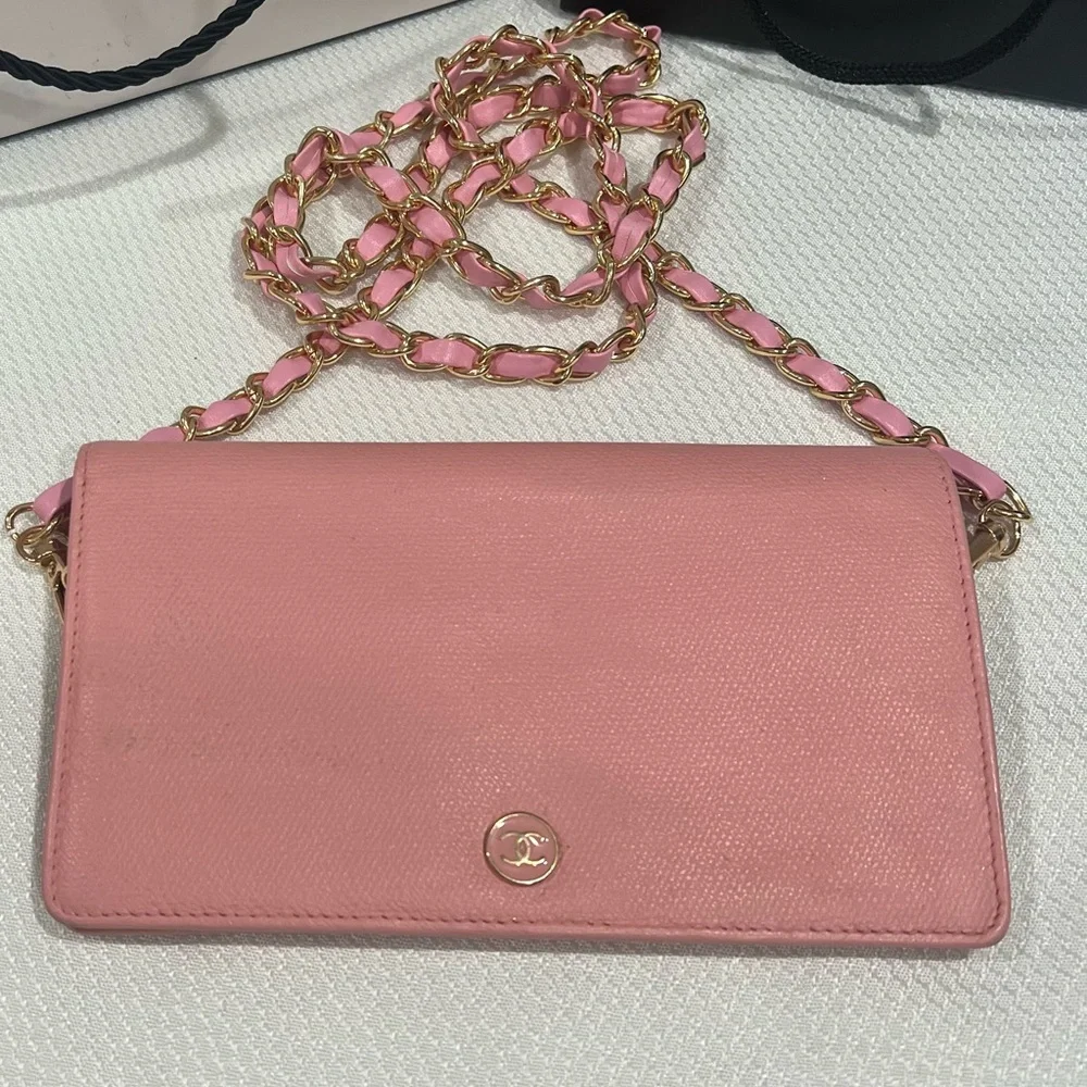 Chanel Bundle Pink (1) WOC (2) Unbranded chains!! Switch them out 💕💕